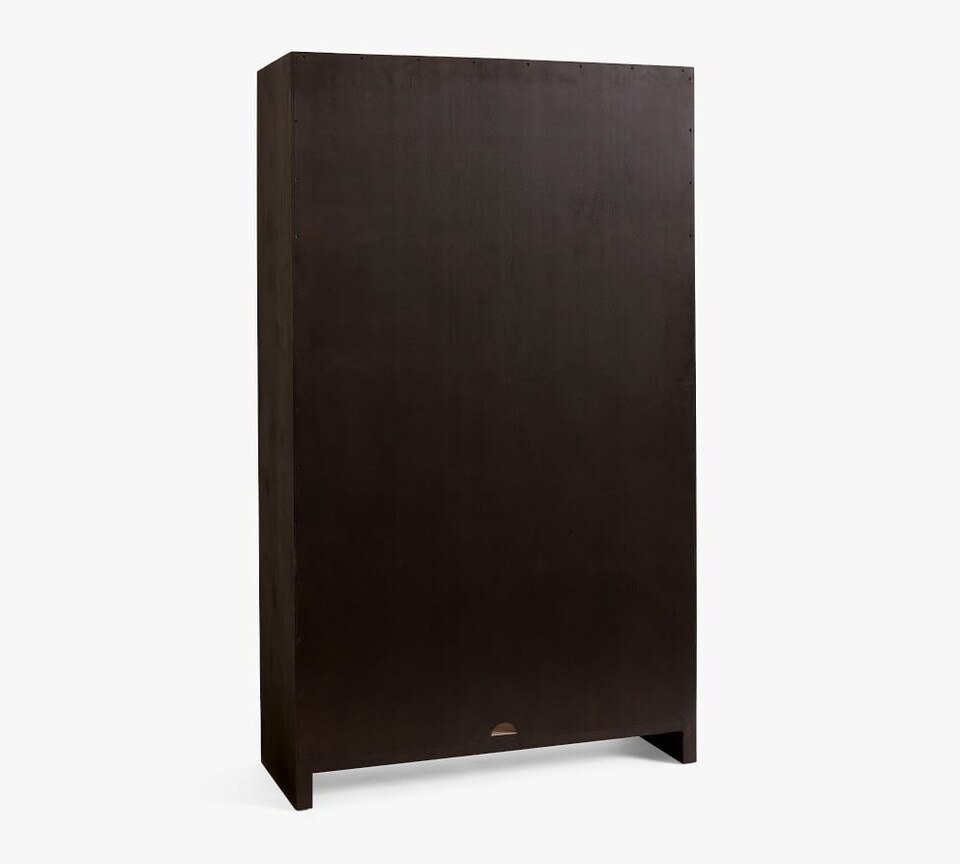 Folsom Glass Storage Cabinet, Charcoal
