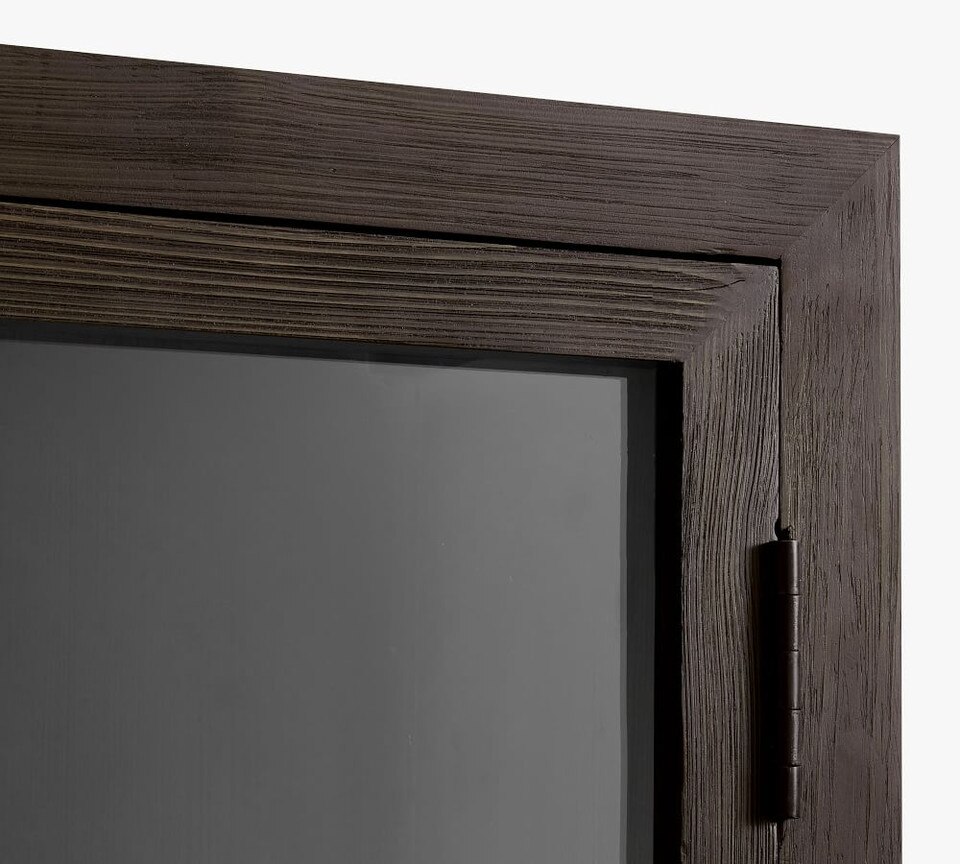 Folsom Glass Storage Cabinet, Charcoal