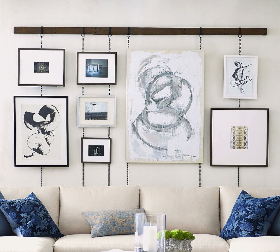 Hanging Picture Frame Rail - Bronze