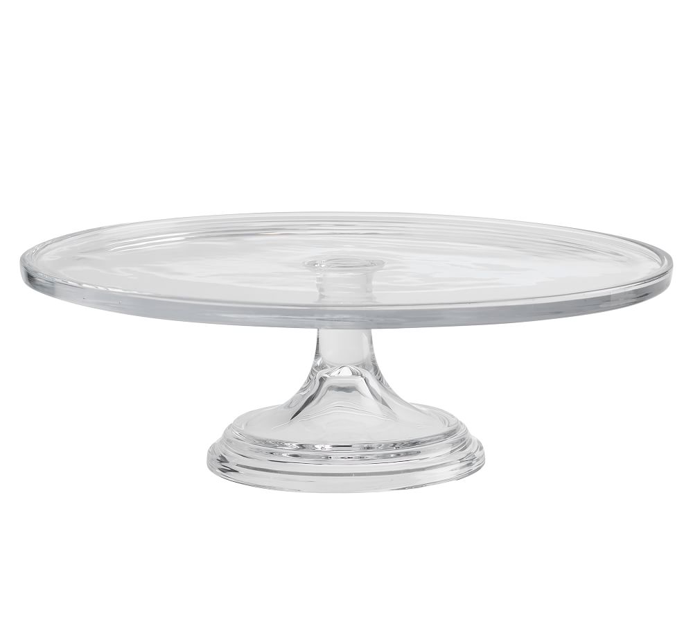 glass cake stand with dome