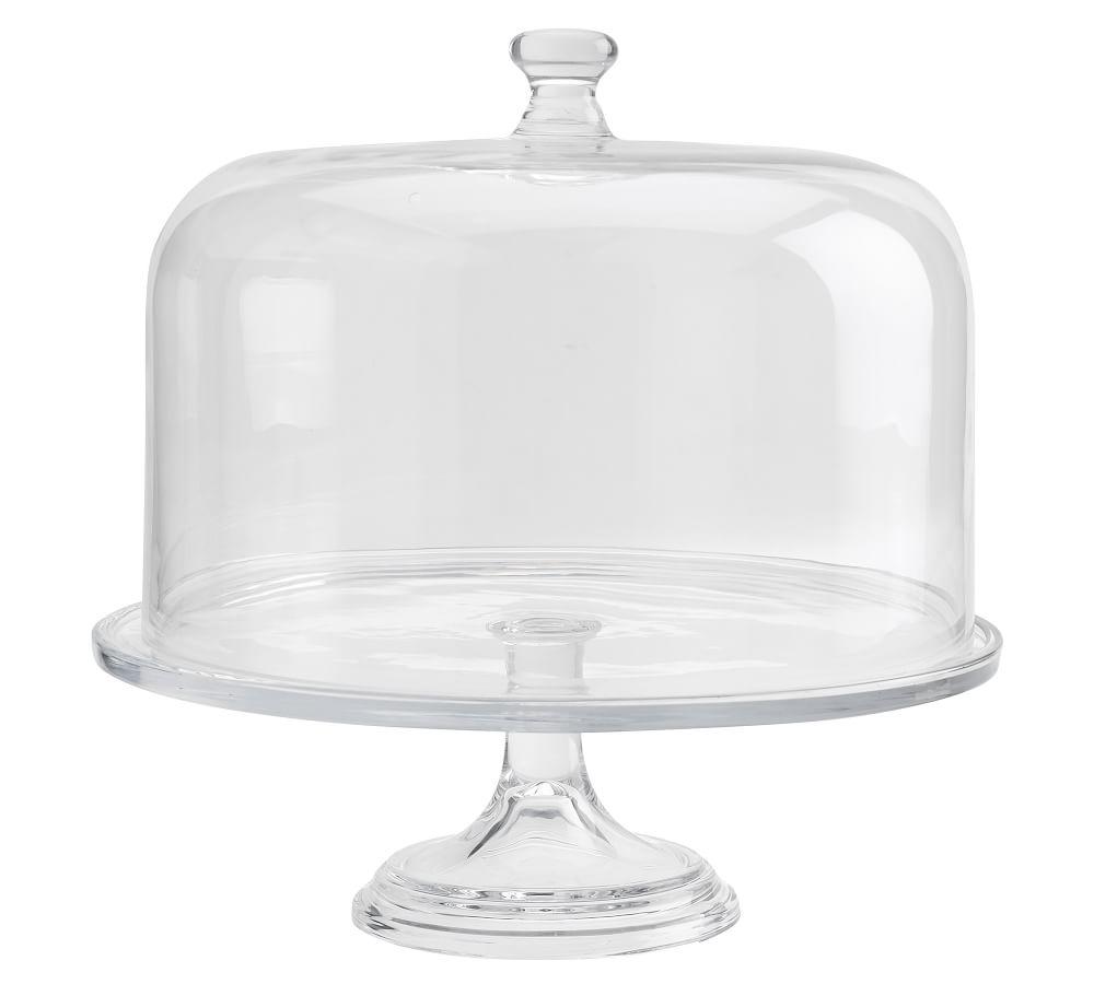 Grace Pressed Glass Cake Stand \u0026 Dome 