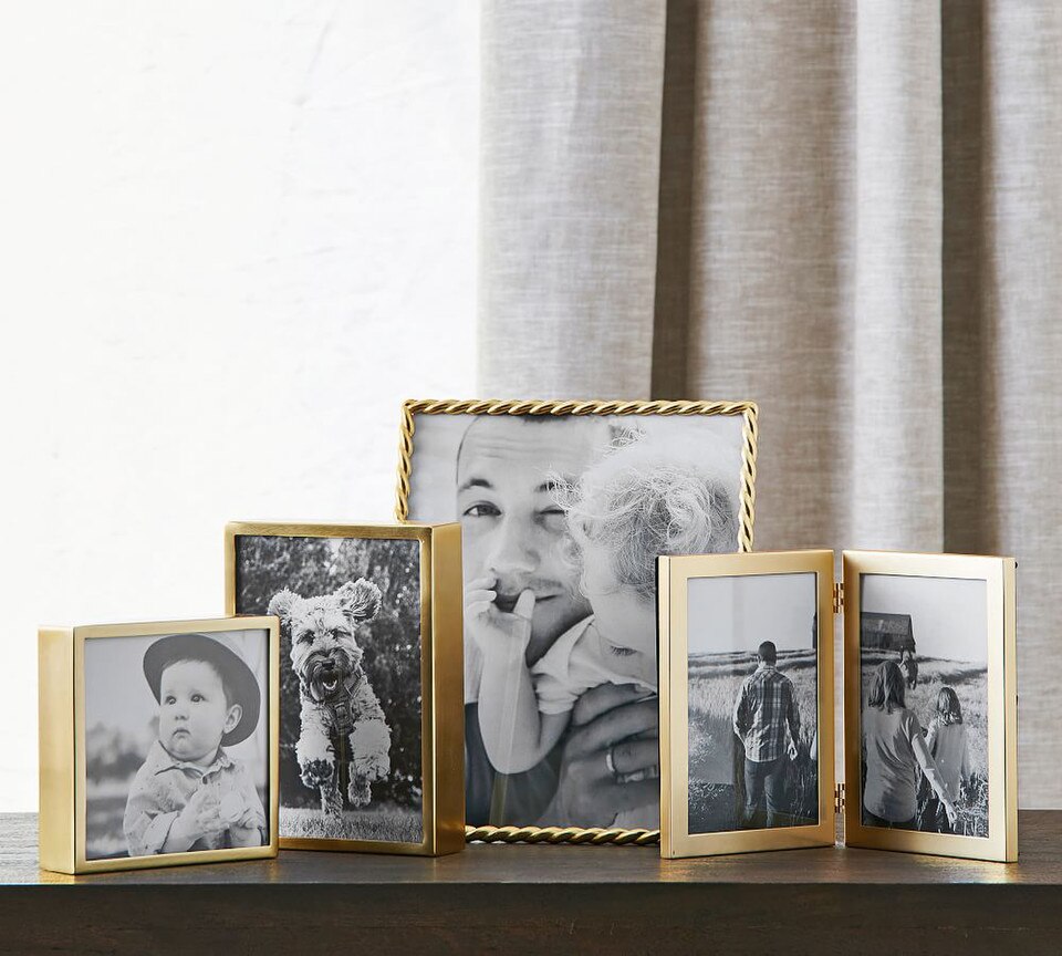 Hagen Picture Frames - Brass