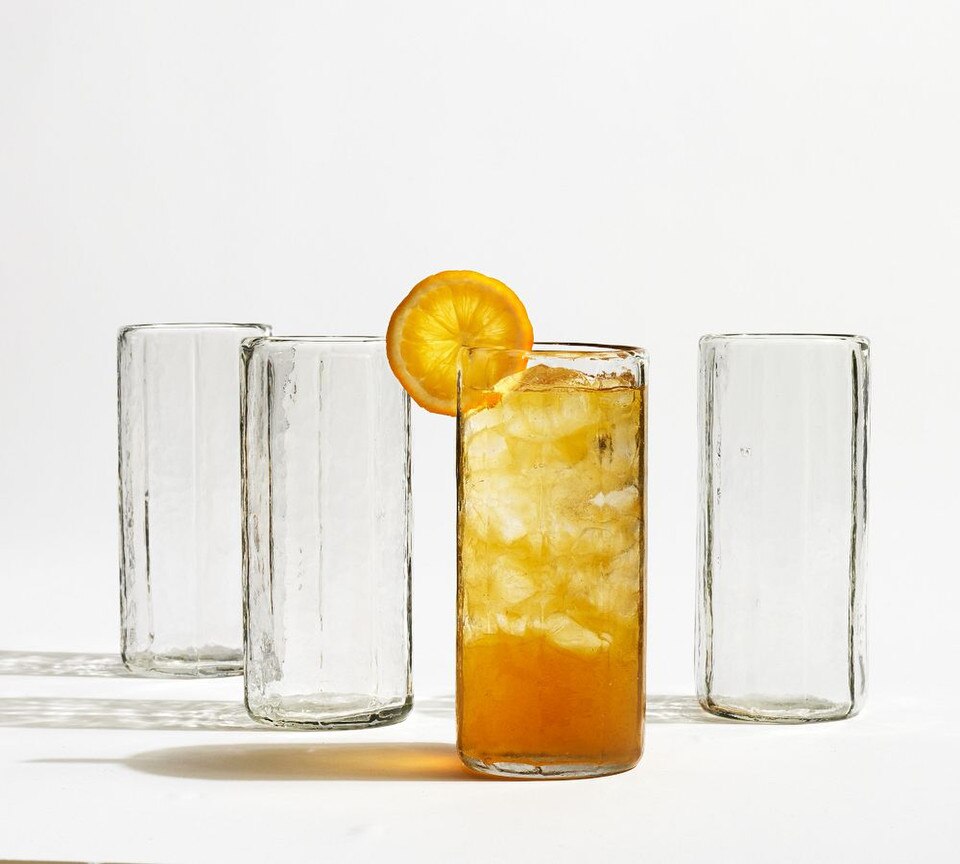 Hammered Cafe Drinking Glasses