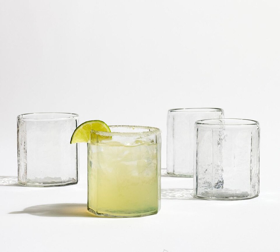 Hammered Cafe Drinking Glasses