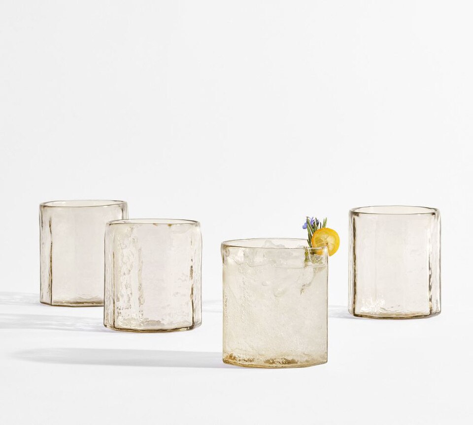 Hammered Cafe Drinking Glasses