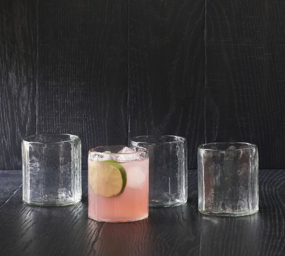 Hammered Cafe Drinking Glasses