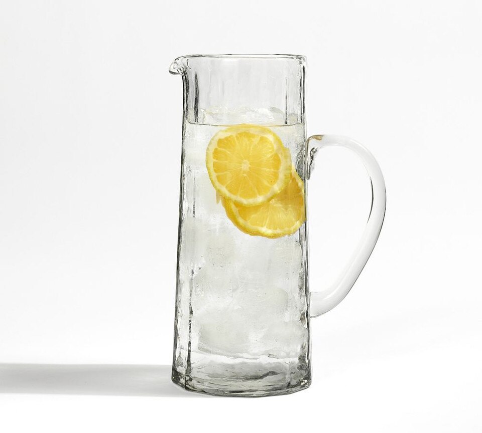 Hammered Cafe Glass Jug