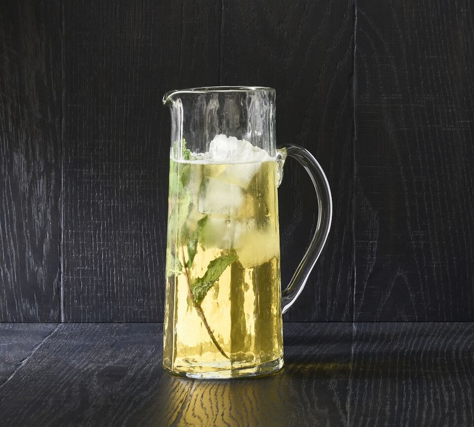 Hammered Cafe Glass Jug