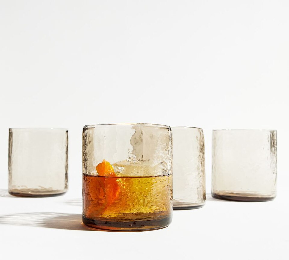 Hammered Handcrafted Drinking Glasses