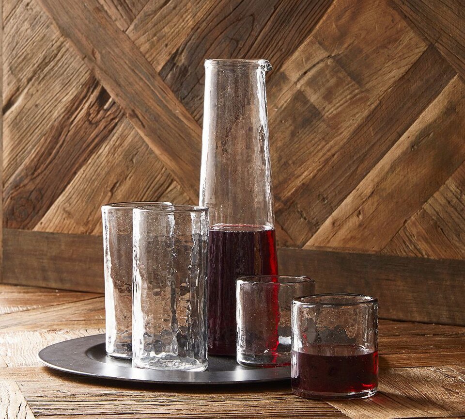 Hammered Handcrafted Drinking Glasses