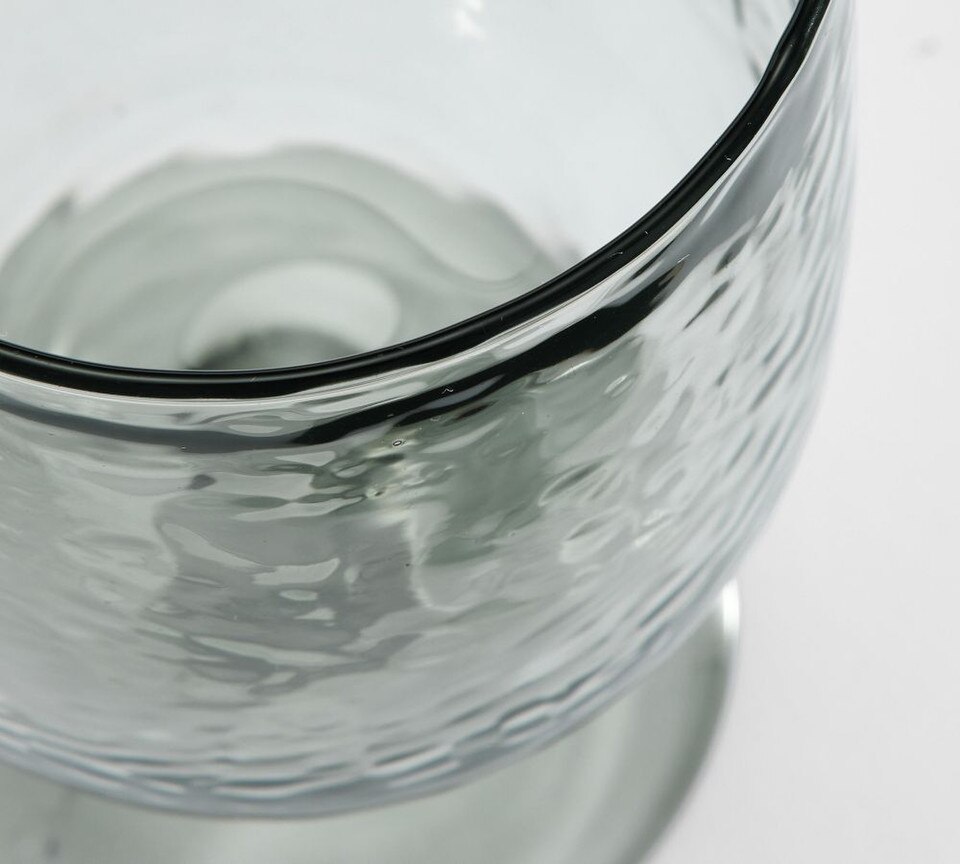 Hammered Handcrafted Glass Goblets