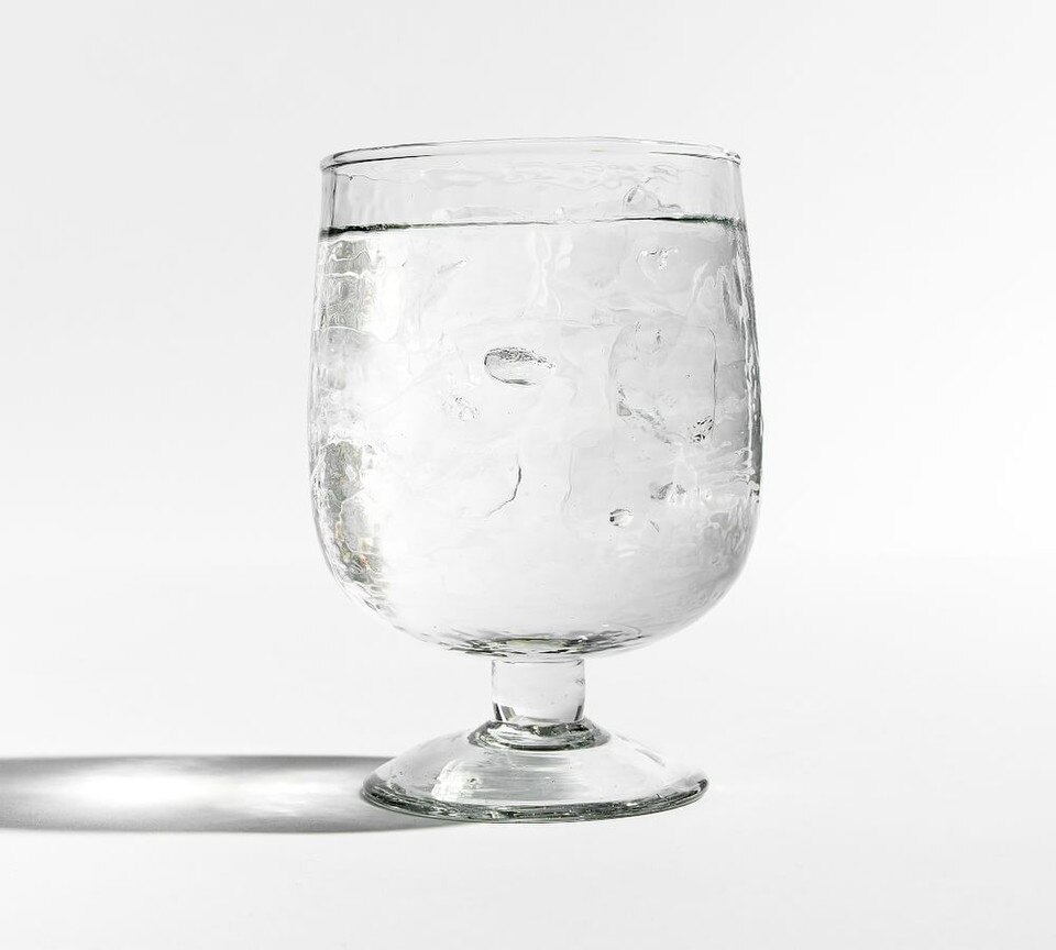 Hammered Handcrafted Glass Goblets