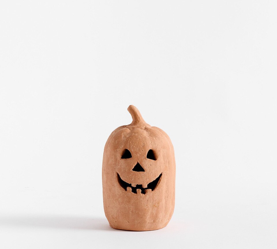 Handmade Terracotta Jack O' Lantern