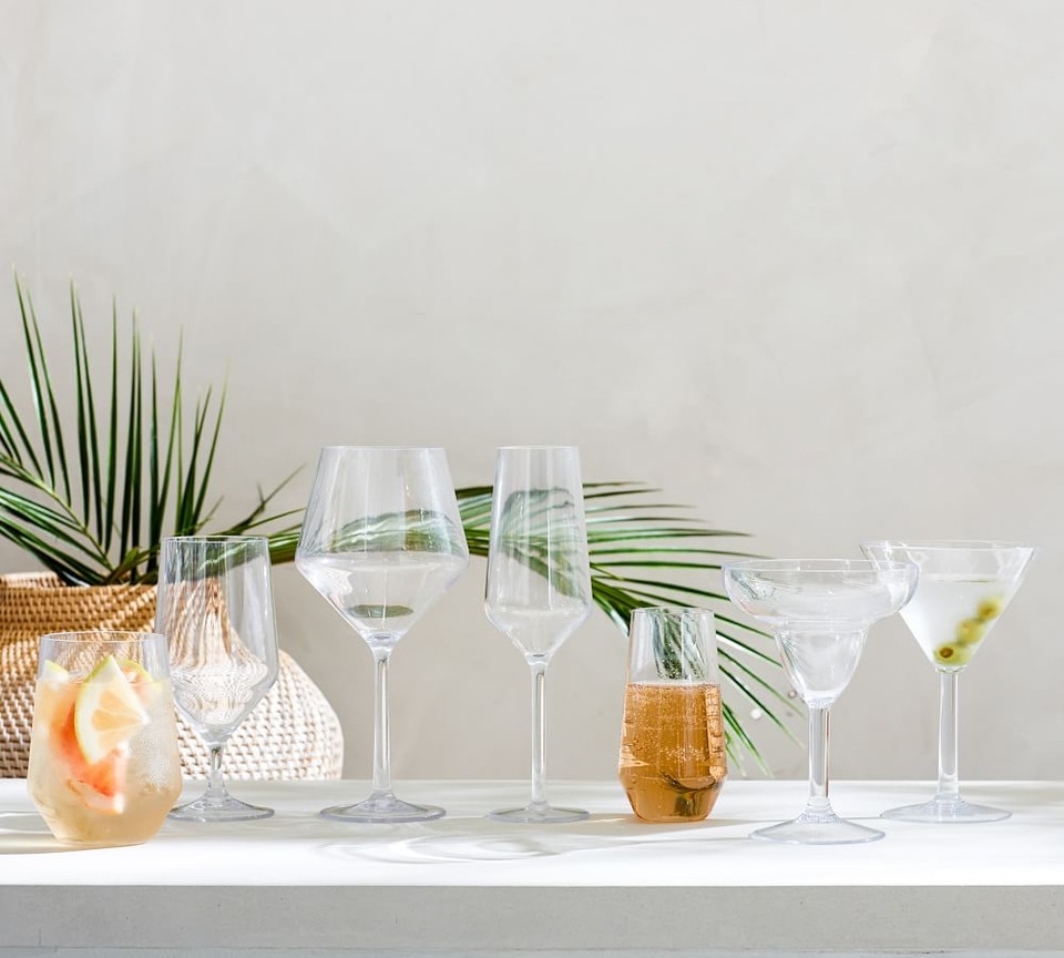 Happy Hour Acrylic Martini Glasses
