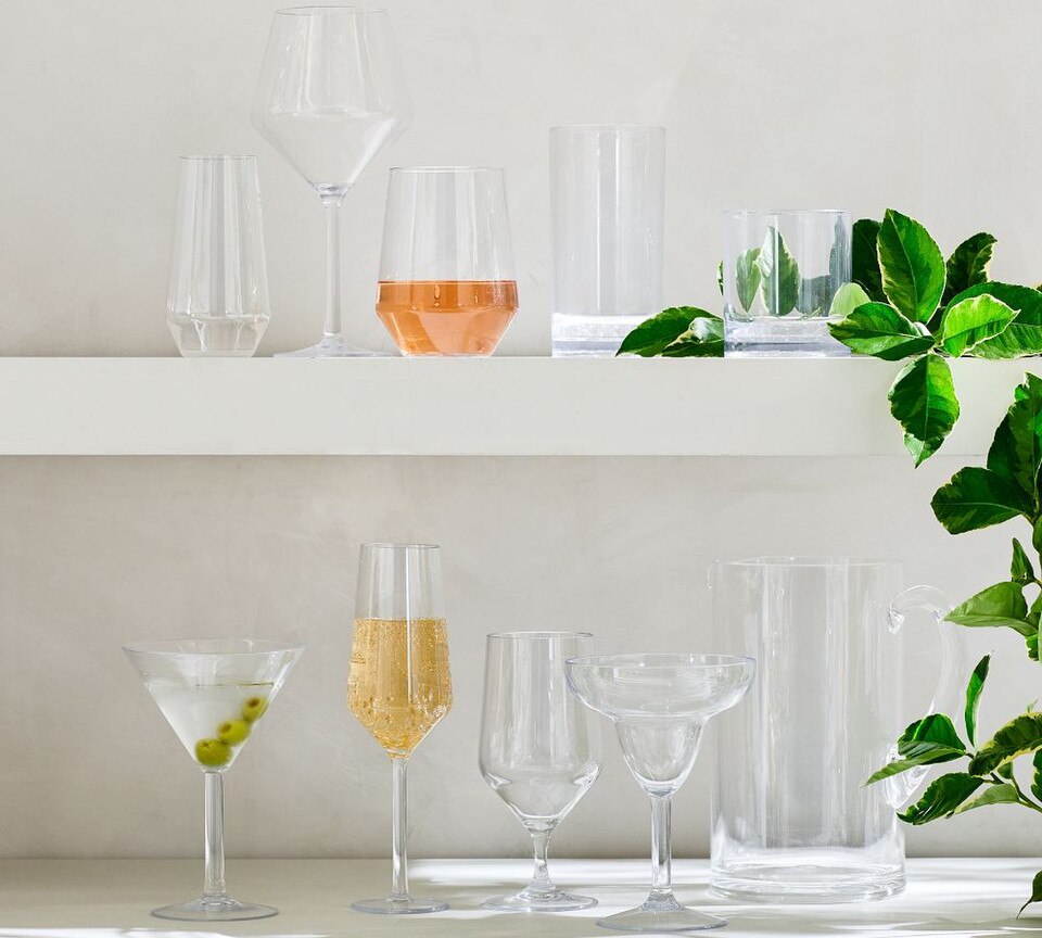 Happy Hour Acrylic Wine Glasses