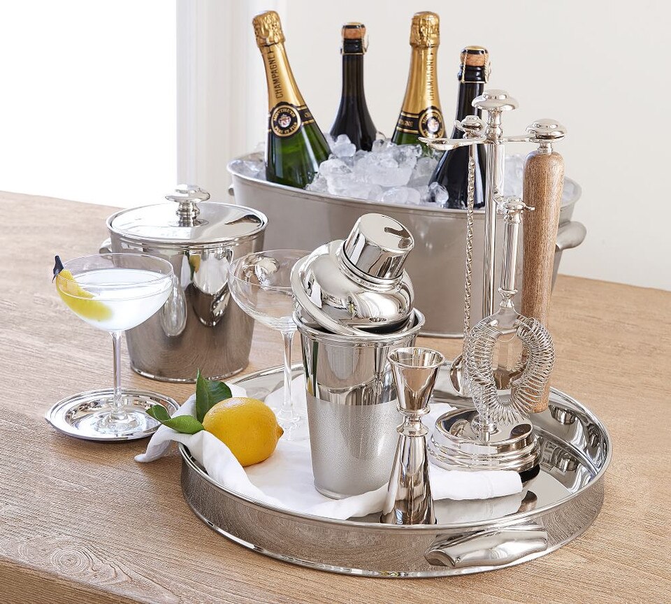 Harrison Ice Bucket with Tongs