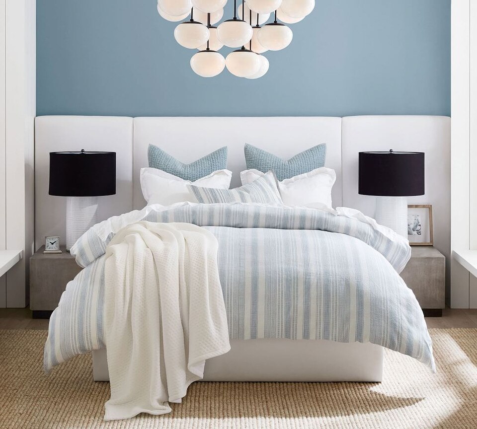 Hawthorn Striped Cotton Quilt Cover