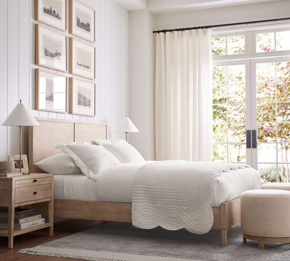 Heirloom Scallop Quilted Pillowcase