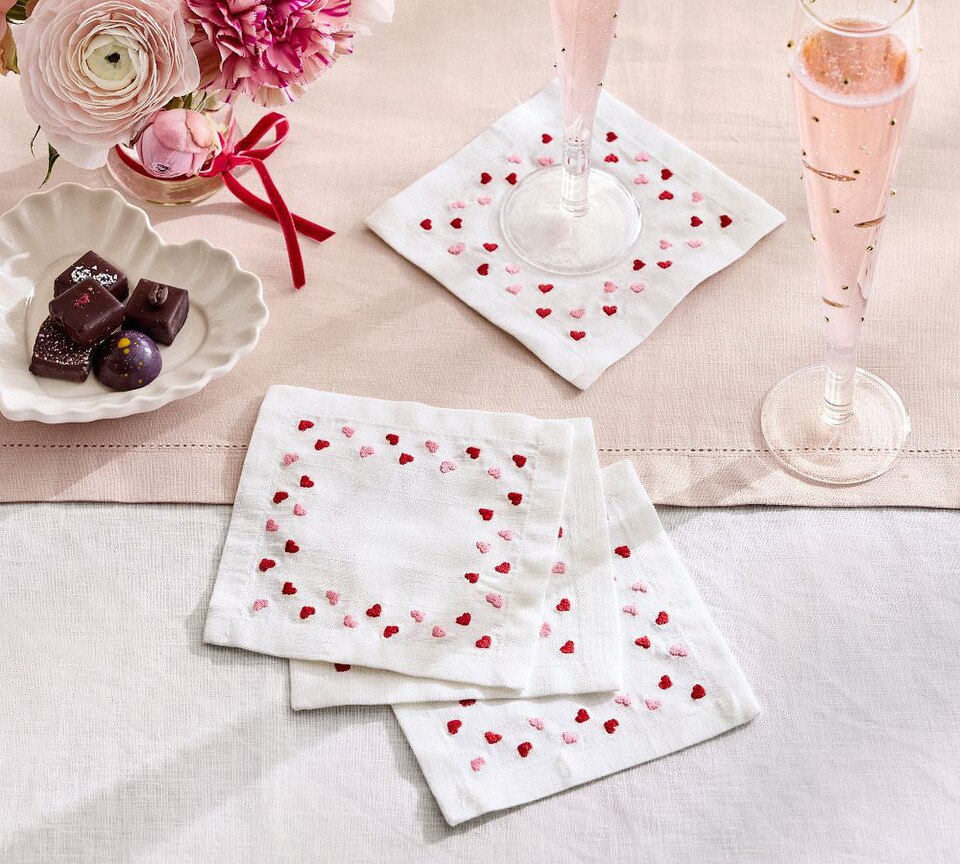 Heirloom Scalloped Heart Appetiser Plates