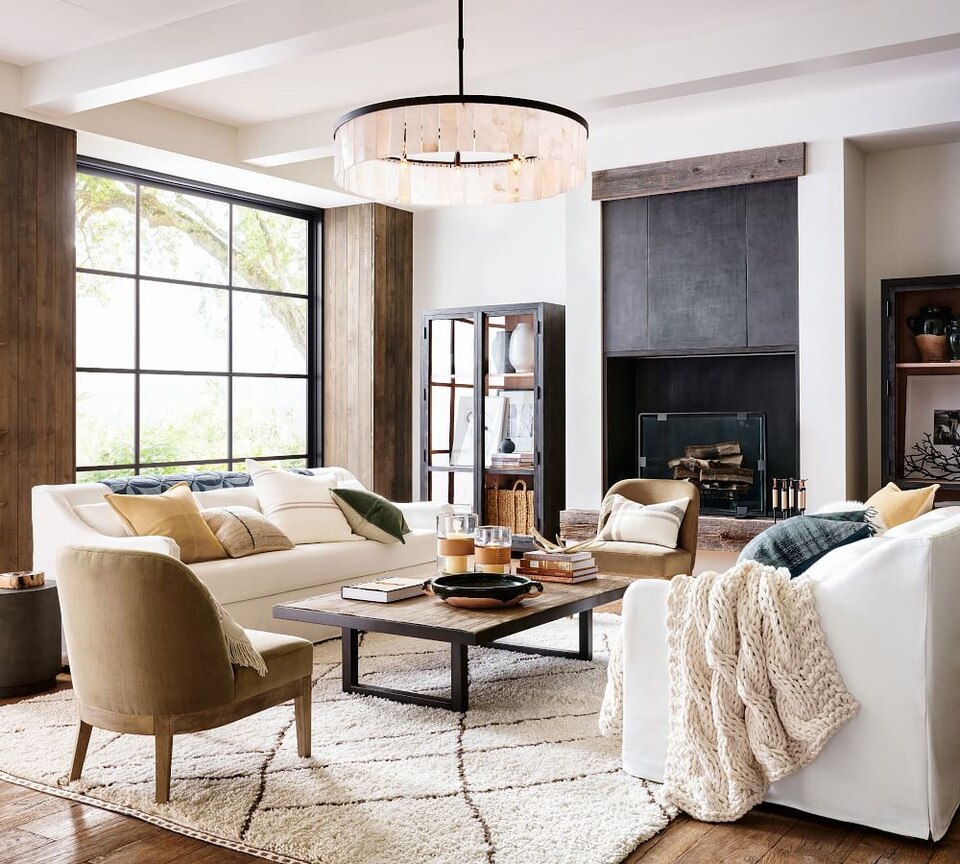 Marina Slope Arm Slipcovered Sofa