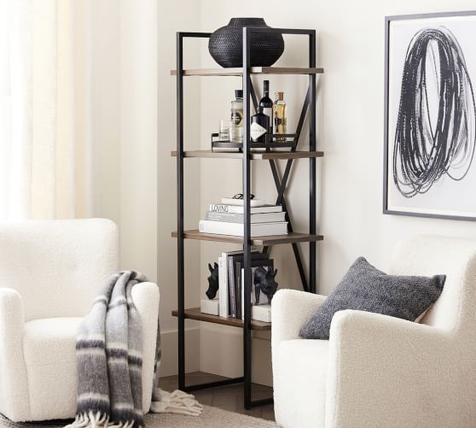 Houston Narrow Etagere Bookcase