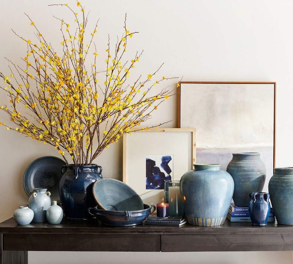 Indigo Artisan Handcrafted Bowl