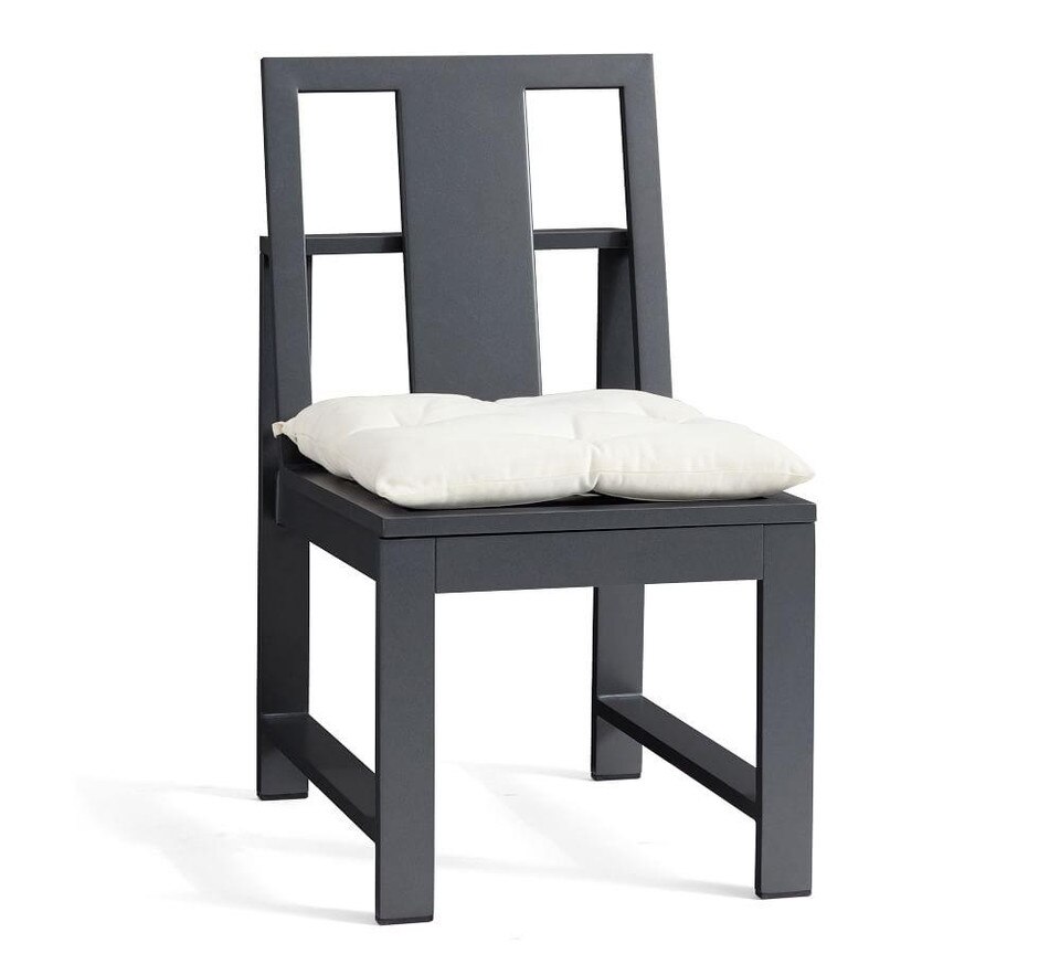 Indio Metal Dining Side Chair, Slate | Pottery Barn Australia