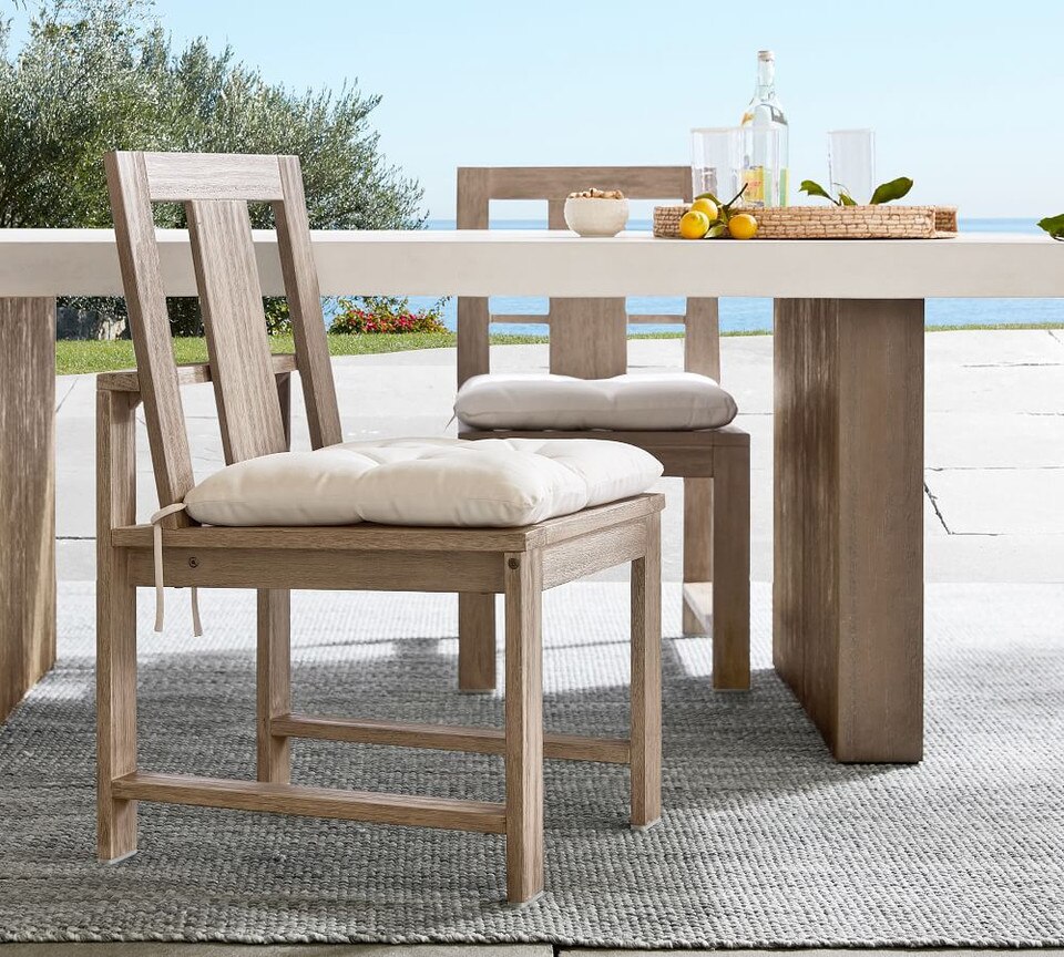Indio FSC® Eucalyptus Dining & Armchairs, Grey Driftwood