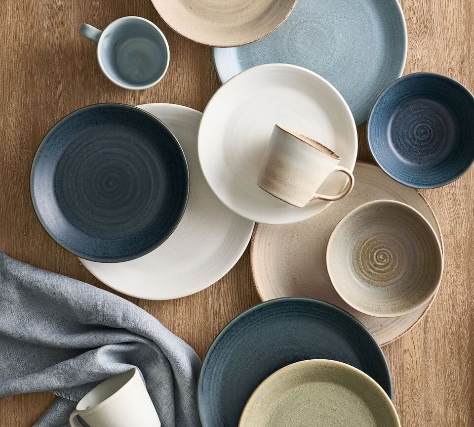 Larkin Reactive Glaze Stoneware Soup Bowls