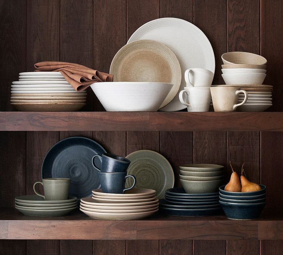 Larkin Reactive Glaze Stoneware Soup Bowls