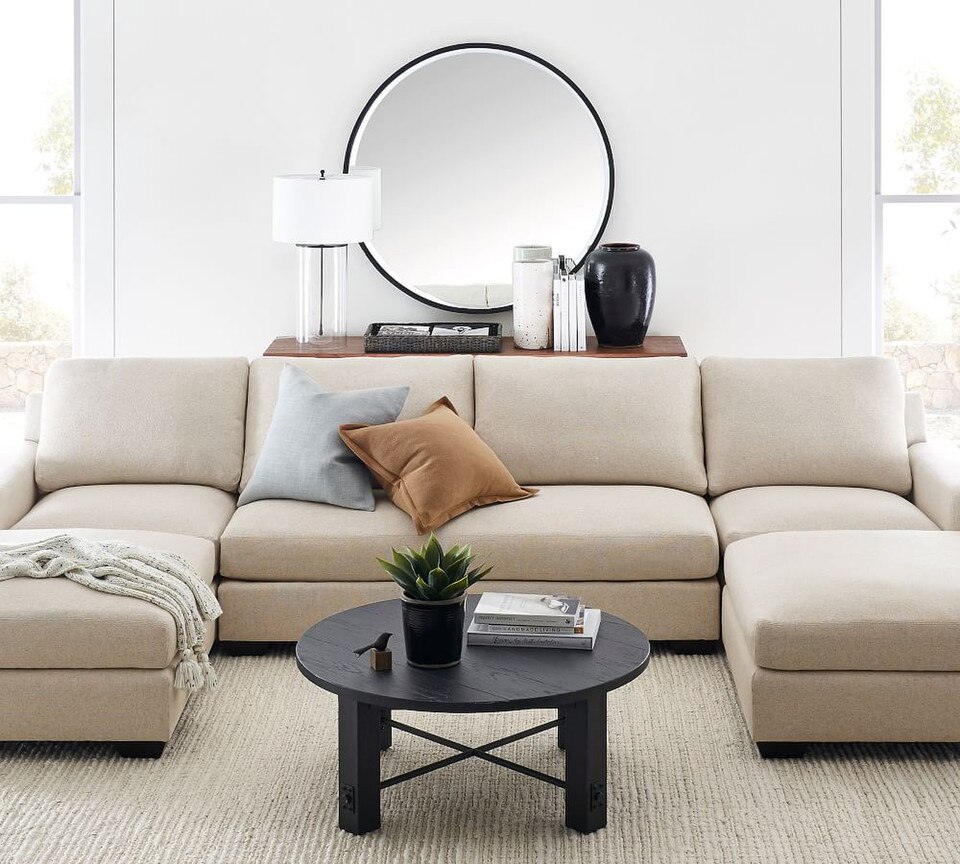 Layne Round Wall Mirror - 91 cm