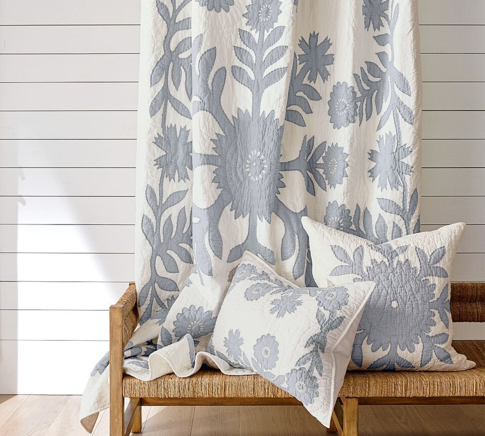 Lilo Handcrafted Cotton Coverlet & Pillowcases - Chambray