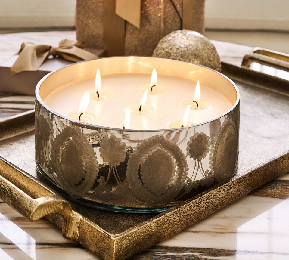 Antiqued Metal Decorative Trays