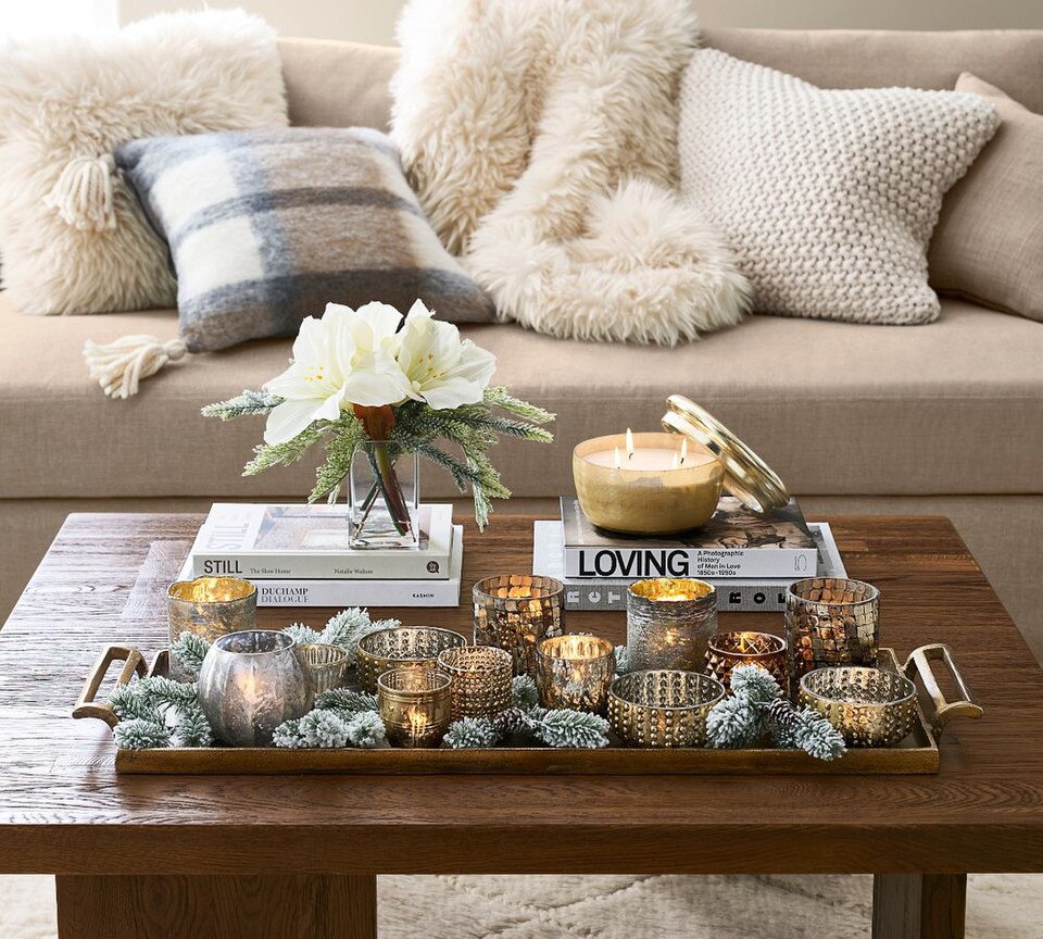 Antiqued Metal Decorative Trays
