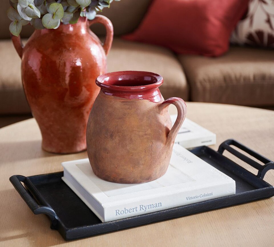 Antiqued Metal Decorative Trays