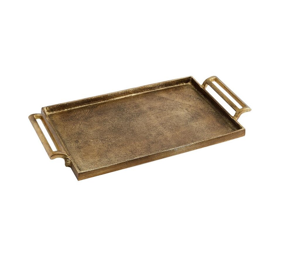 Antiqued Metal Decorative Trays