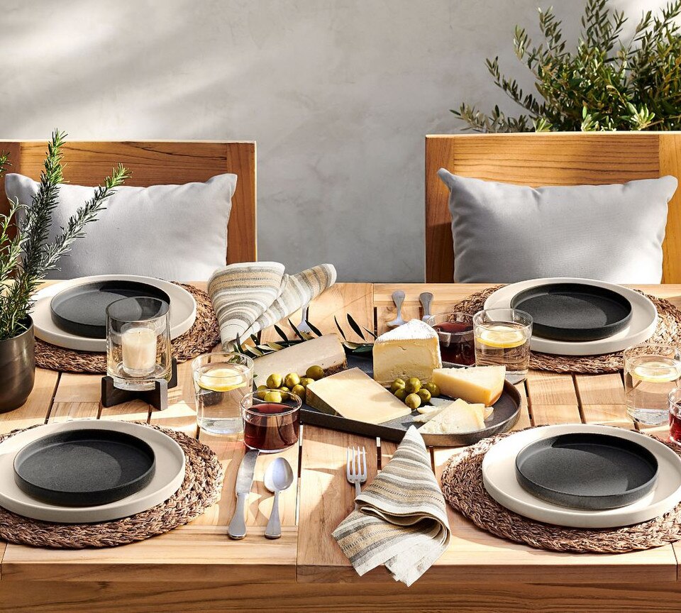 Lonnie Striped Linen Napkins - Set of 4