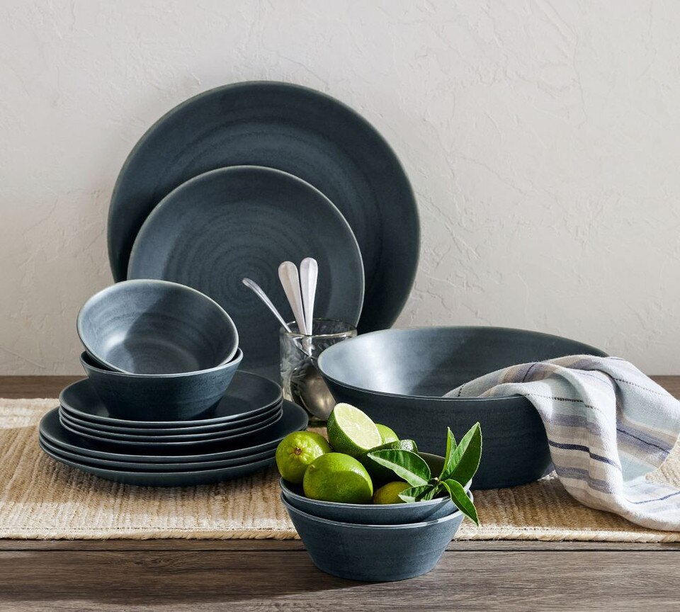 Lonnie Striped Linen Napkins - Set of 4