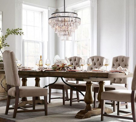 Lorraine Extending Dining Table Hewn Oak 249 305 Cm Pottery Barn Australia