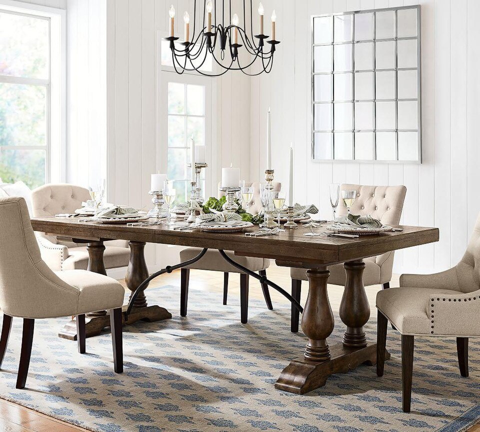 Lorraine Extending Dining Table - Hewn Oak (249 - 305 cm ...