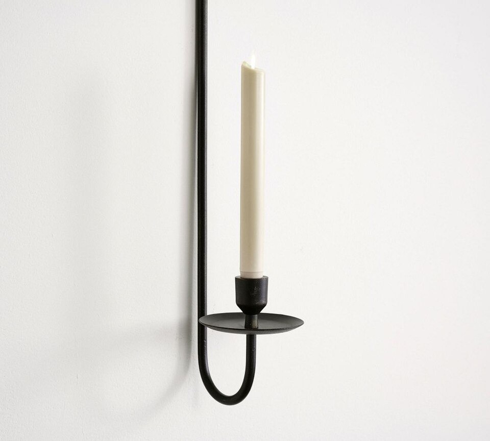 Premium Flickering Flameless Wax Taper Candle