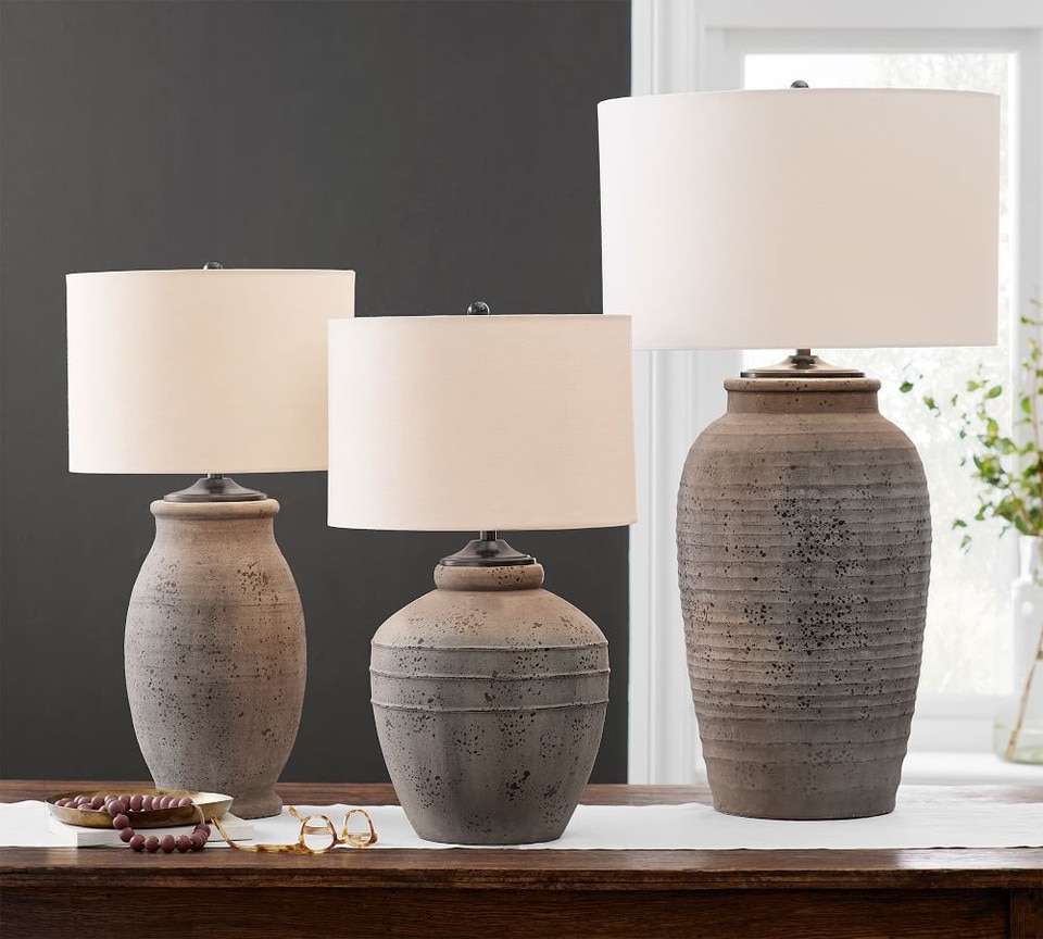 Maddox Ribbed Table Lamp Base