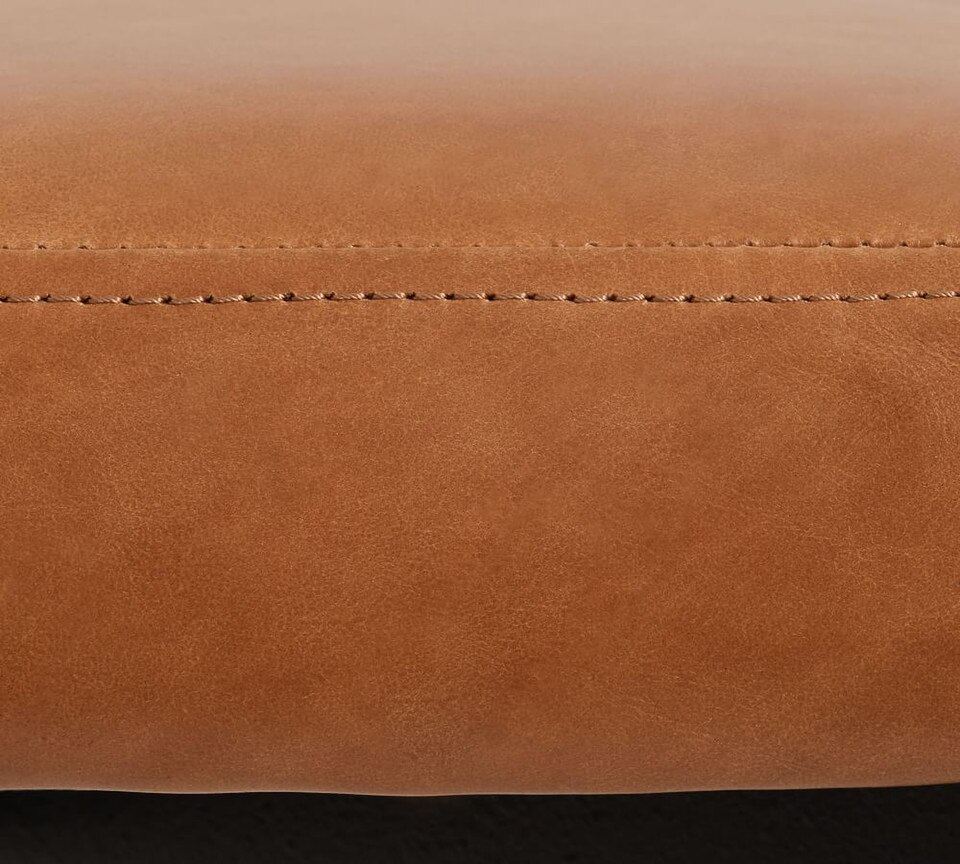 Maison Leather Backless Stool