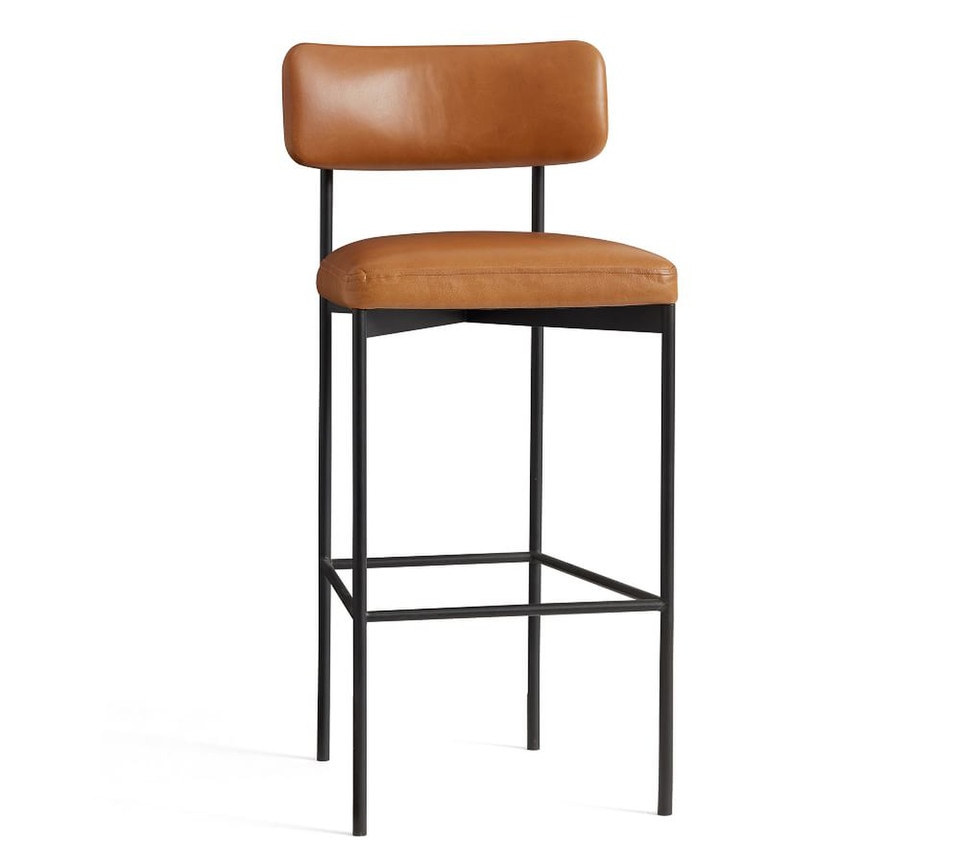 Maison Leather Counter Stool