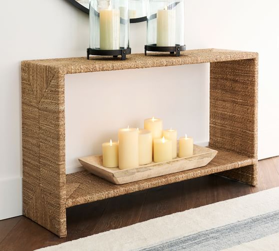 Malibu Woven Console Table