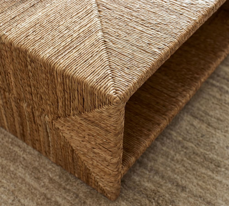 Malibu 91 cm Woven Square Coffee Table