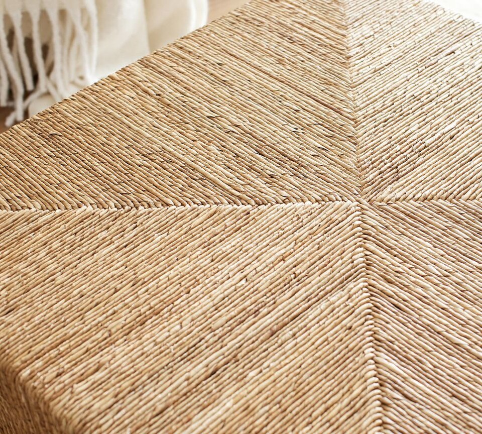 Malibu 91 cm Woven Square Coffee Table