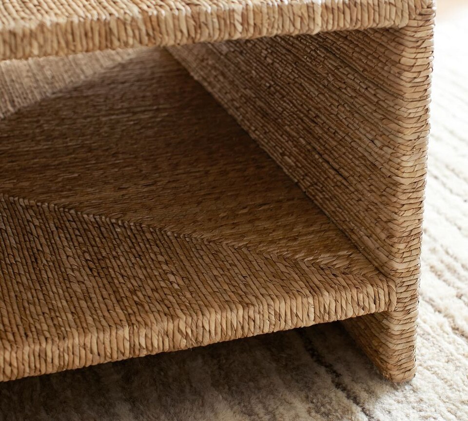 Malibu 91 cm Woven Square Coffee Table