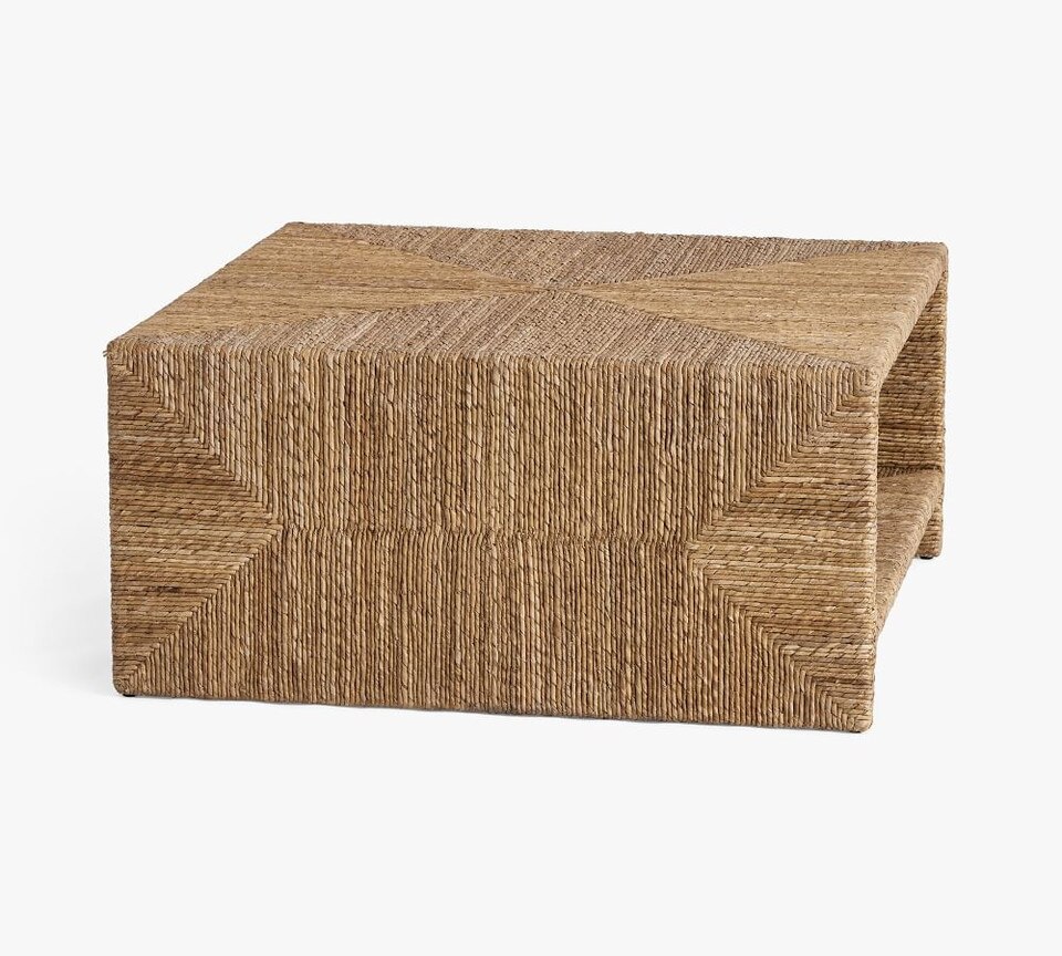 Malibu 91 cm Woven Square Coffee Table