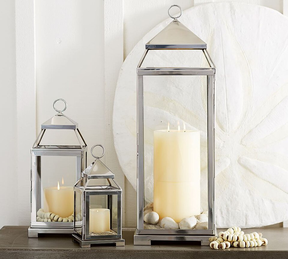 Malta Glass & Metal Indoor/Outdoor Lantern